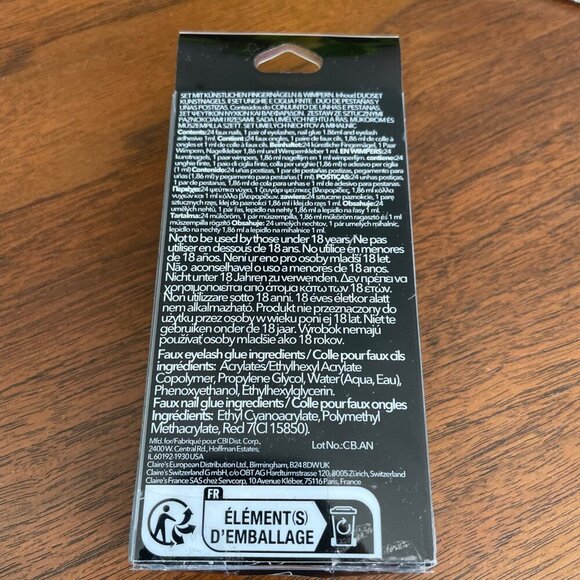 Elf Hydrating Camo Concealer + Claire's Faux Nails & Lash Duo Set Sz OS NWT - Picture 3 of 7